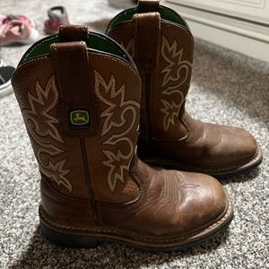 John Deere boots used but still have a lot of life left in them